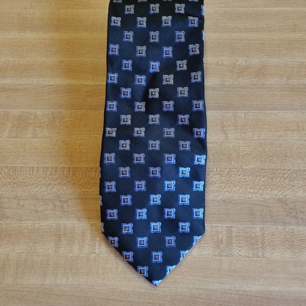 Beau Brummel Blue with Flowers Tie